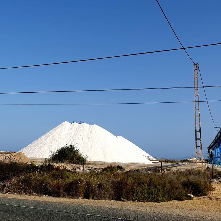 Salines de Santa Pola huge Mountains of SalT