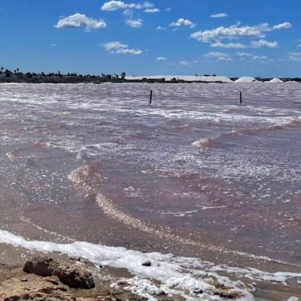 Salinas Torrevieja Lago Rosa Color depends on Weather and SunlighT