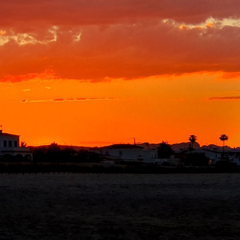 Playa Santa Ana Sunset at the same TimE